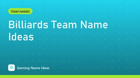 Billiards Team Name Ideas