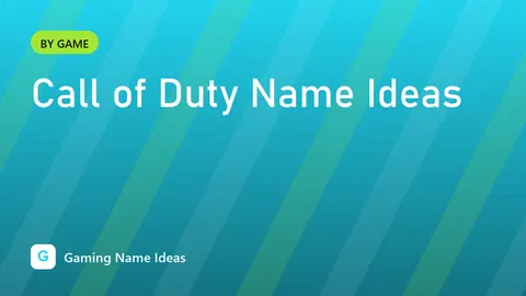 Call of Duty Name Ideas