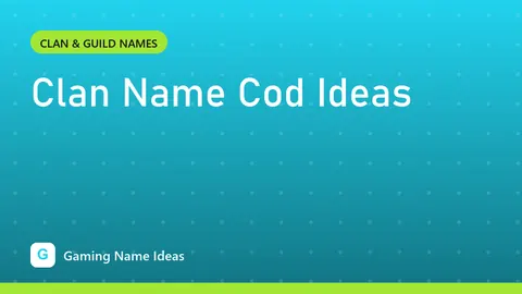 Clan Name Cod Ideas