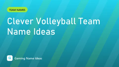 Clever Volleyball Team Name Ideas