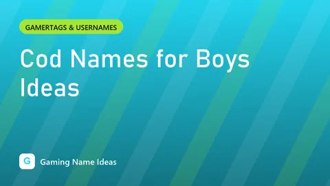 Cod Names for Boys Ideas