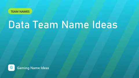 Data Team Name Ideas