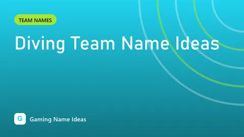 Diving Team Name Ideas