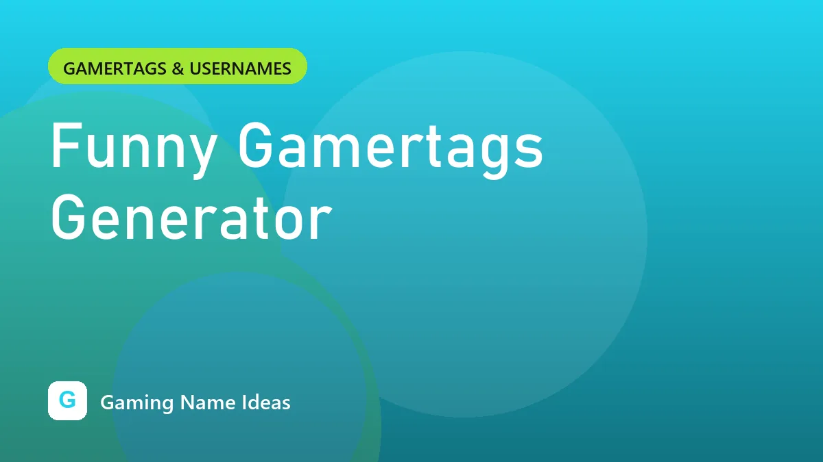 Funny Gamertags Generator
