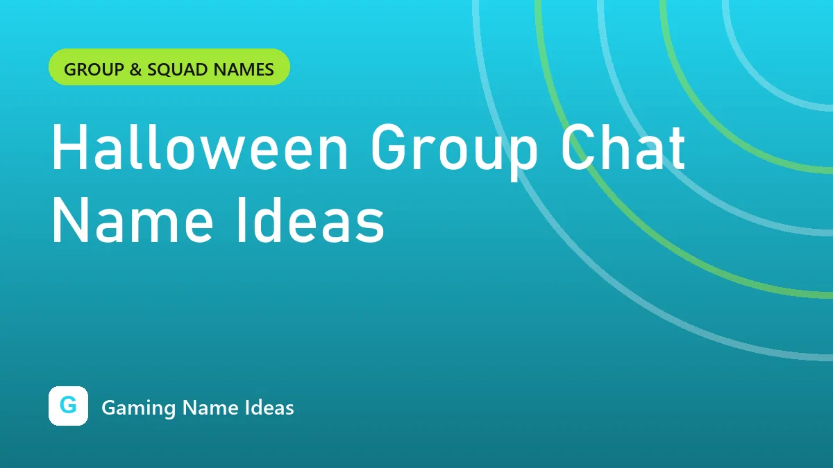 Halloween Group Chat Name Ideas