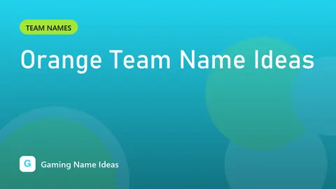 Orange Team Name Ideas
