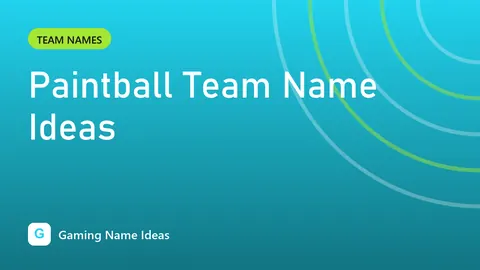 Paintball Team Name Ideas