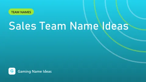 Sales Team Name Ideas