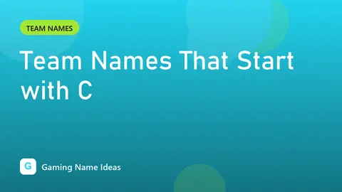 Team Names That Start with C