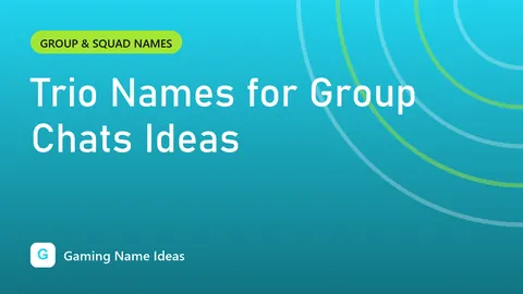 Trio Names for Group Chats Ideas