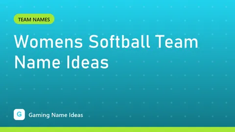 Womens Softball Team Name Ideas